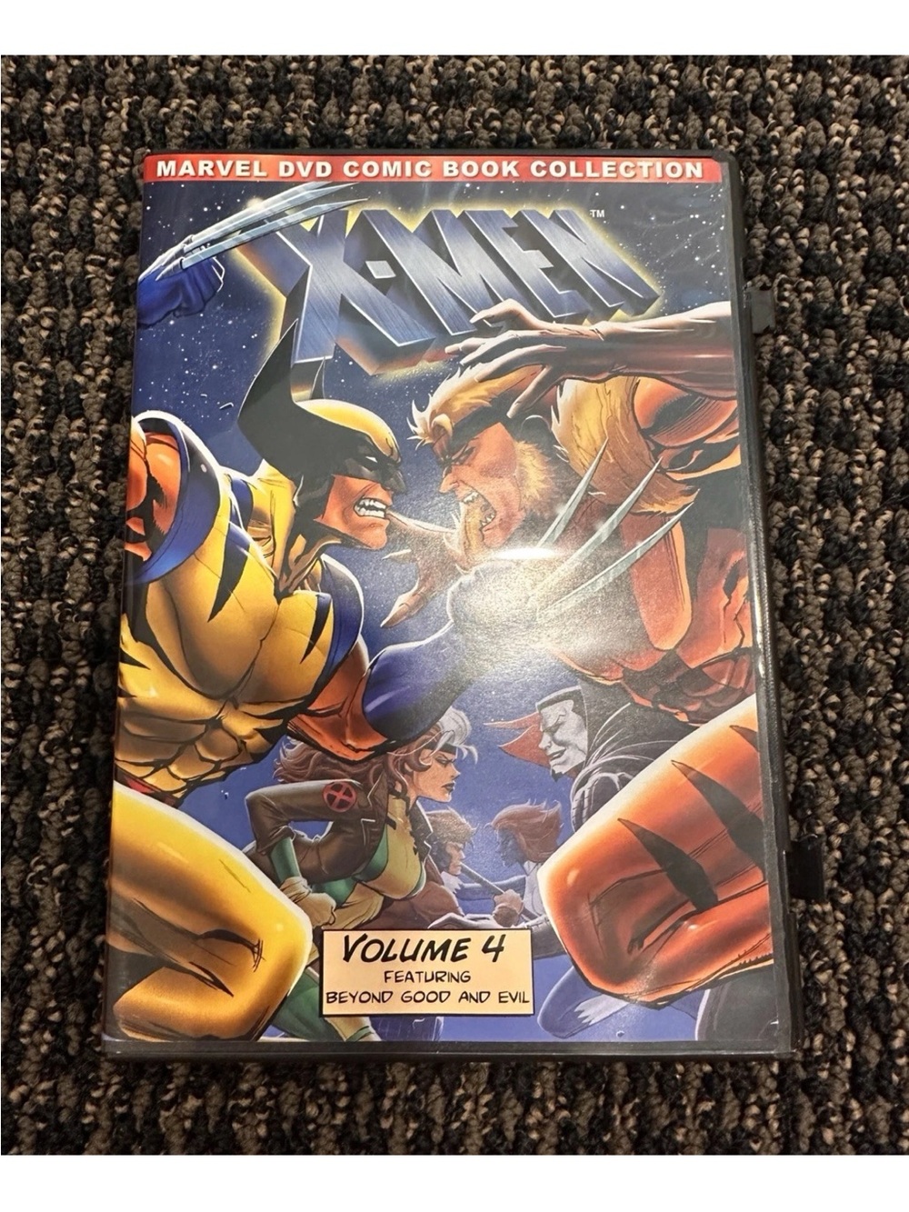 Marvel X-Men Volume 4 DVD — Yellow, Blue & Orange Comic Cover